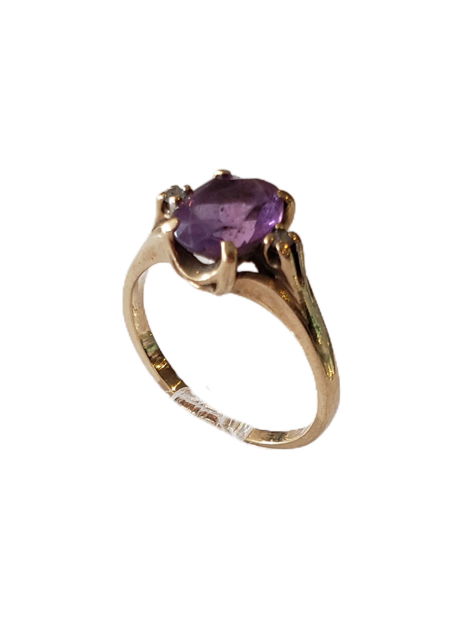 10K Gold Amethyst Ring (AH04)