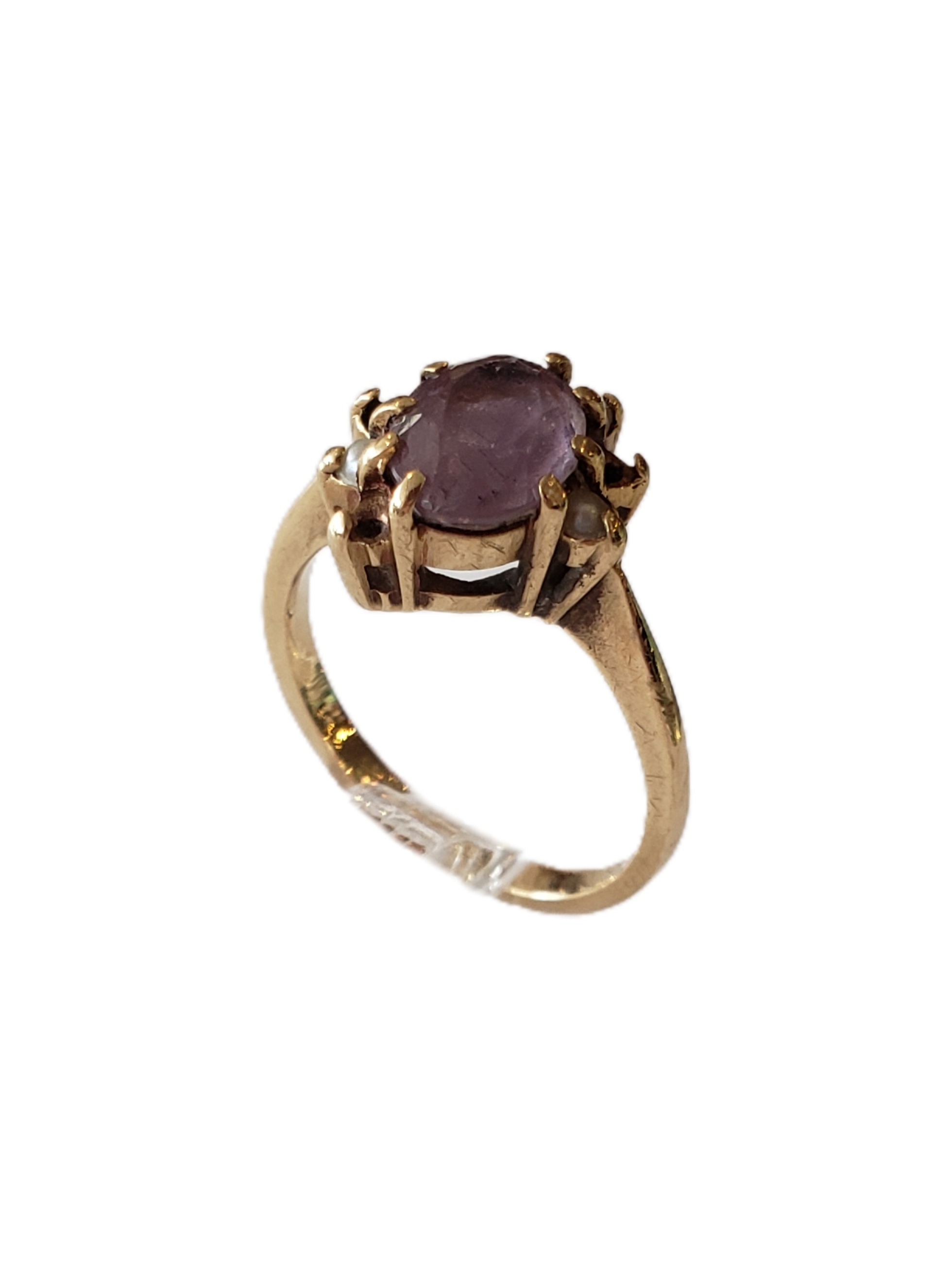 10K Gold Amethyst Ring (AH06)