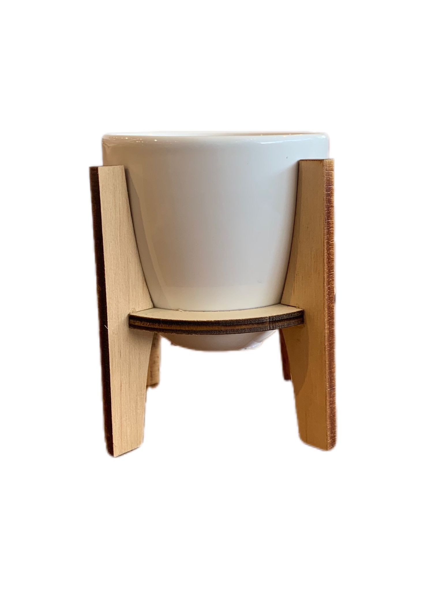 small-white-planter-with-wood-stand