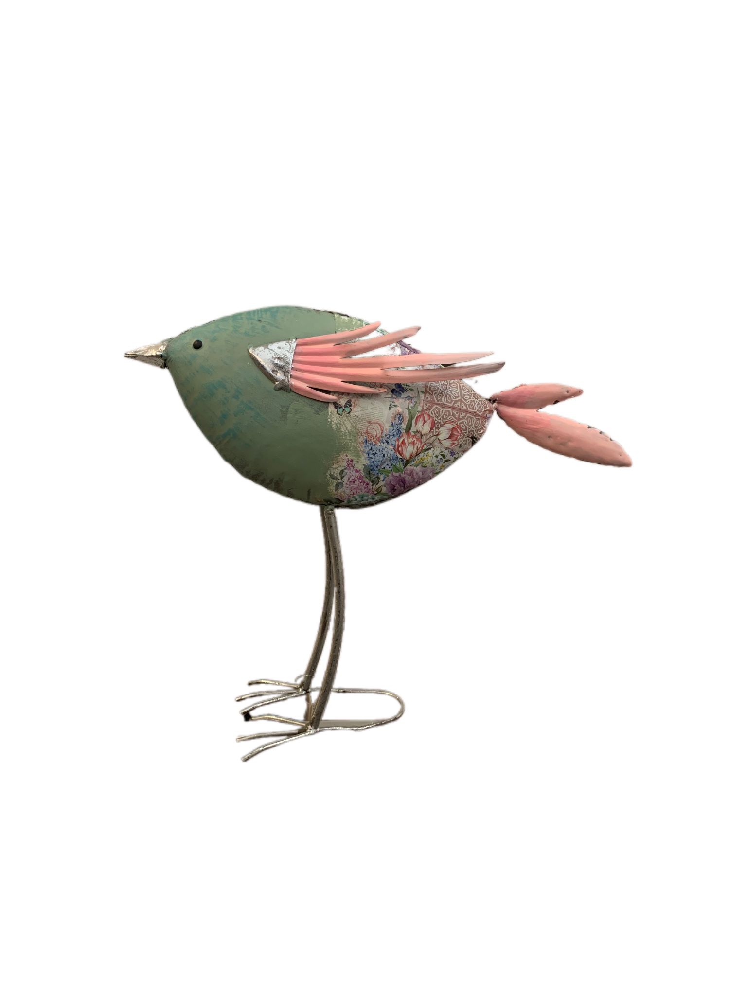 15x17-turqpink-standing-garden-bird