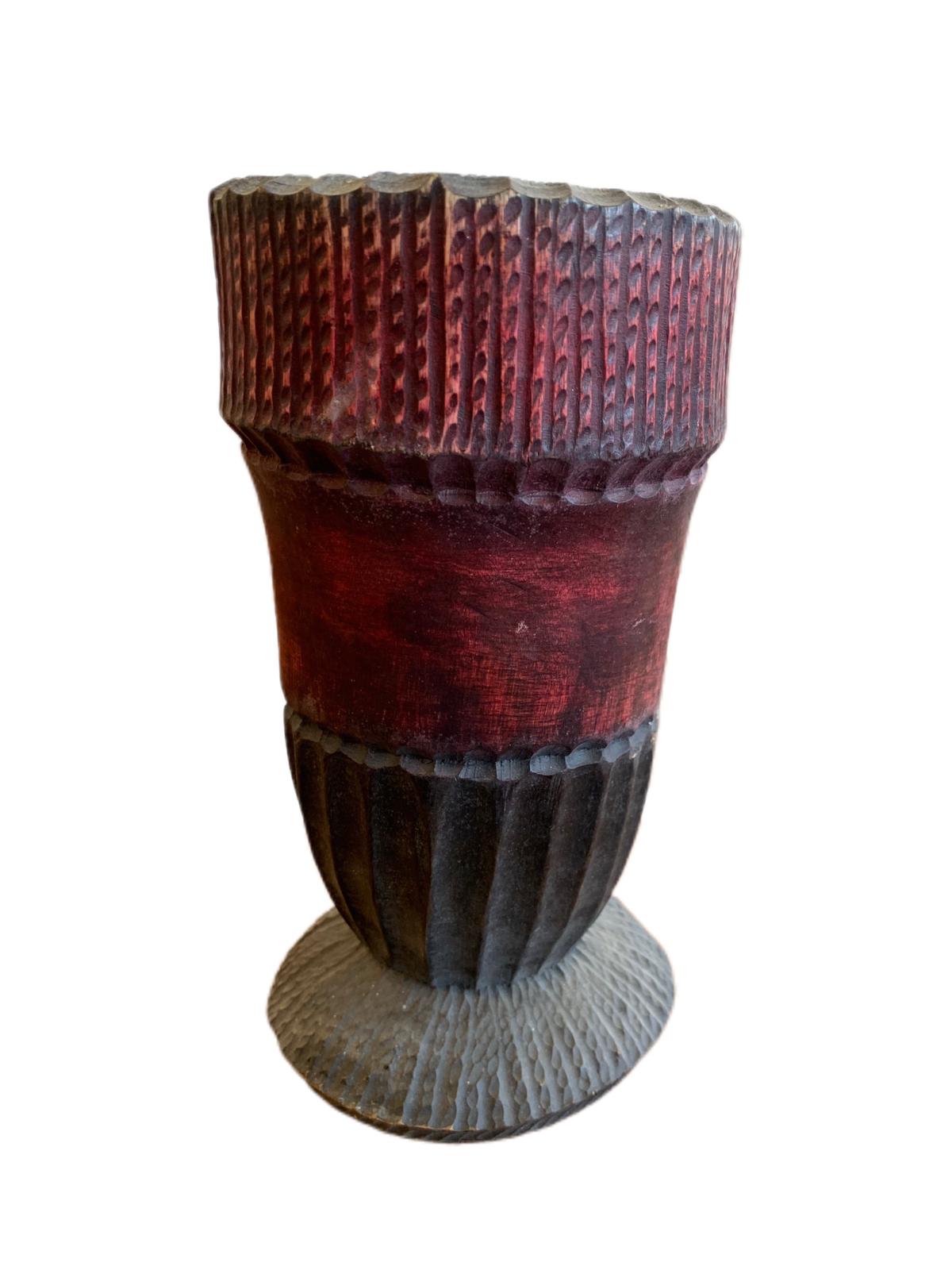 carved-wooden-vase