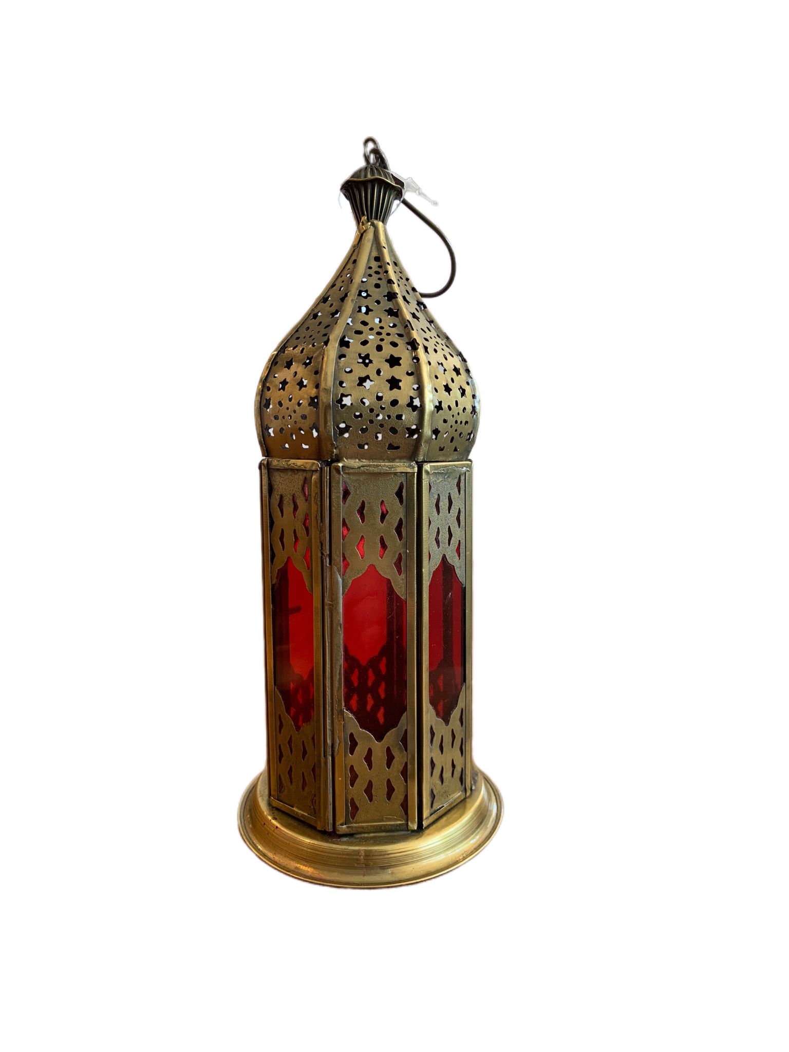 brass-lantern-red-coloured-glass