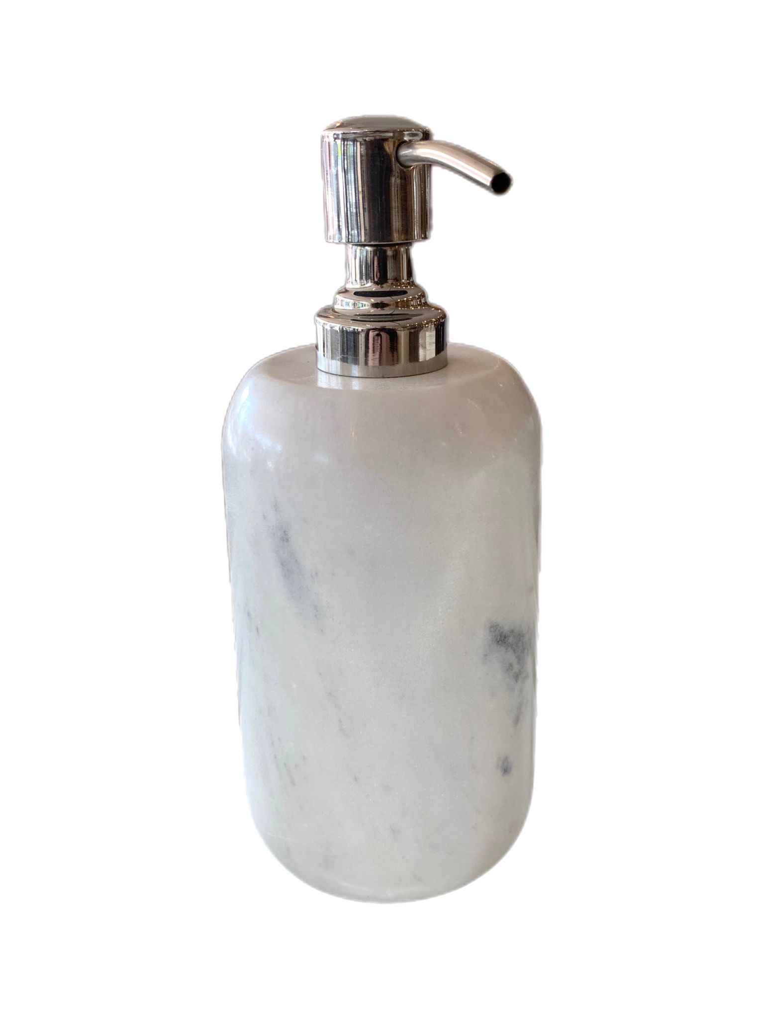 white-marble-round-soap-dispenser