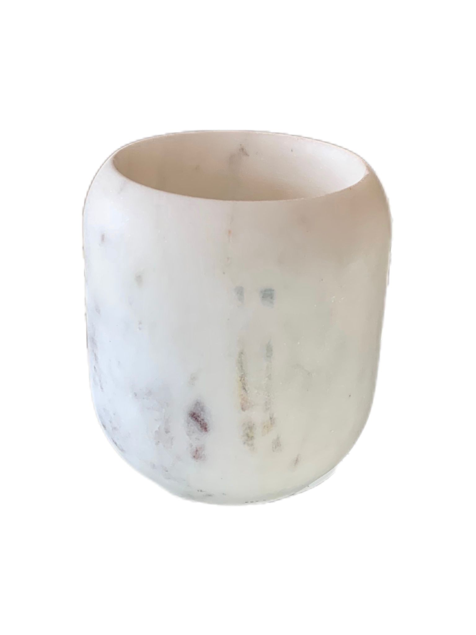 White Marble Candle Holder (MB7)