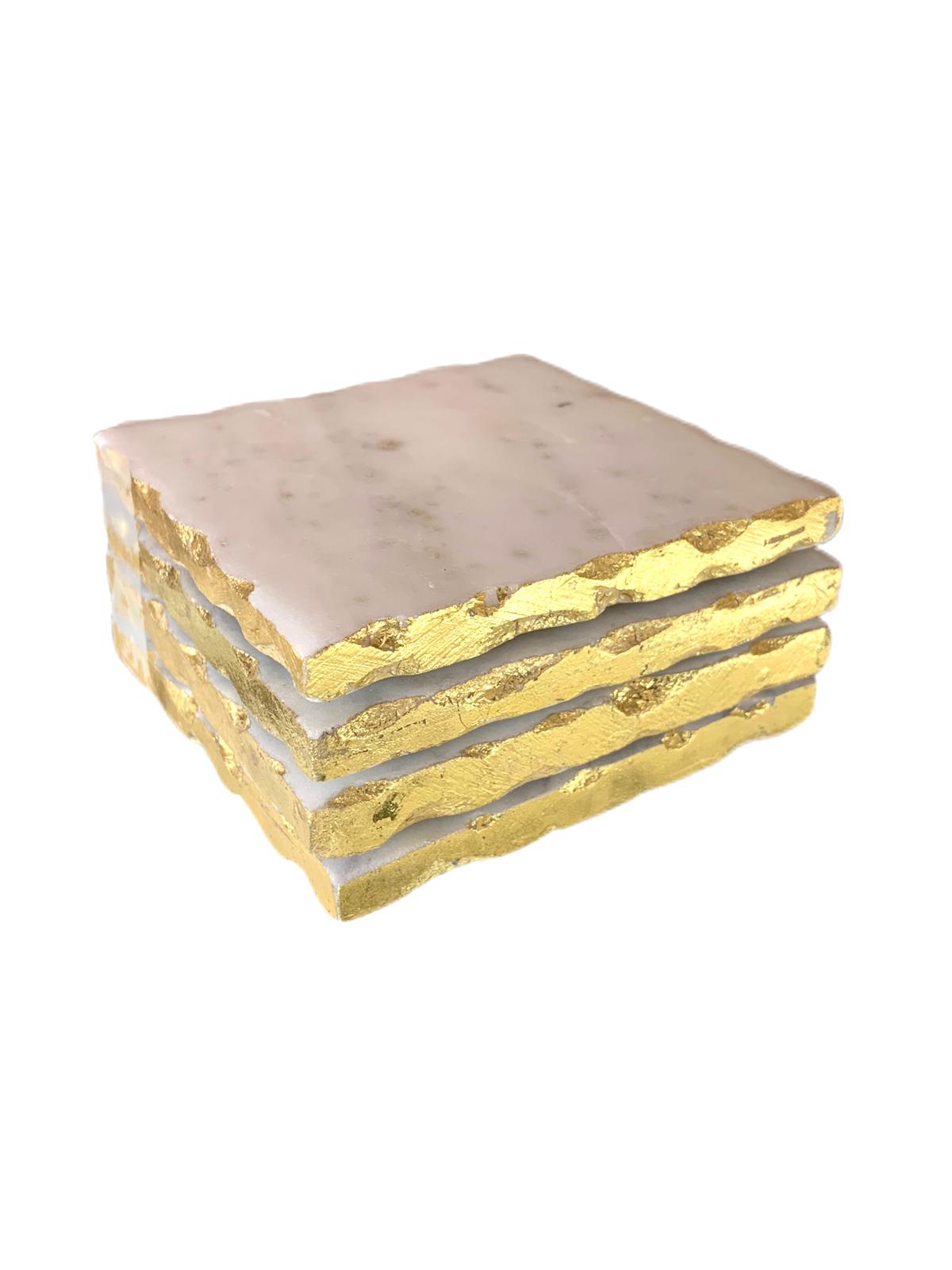 4-white-marble-square-coasters-w-gold-edges