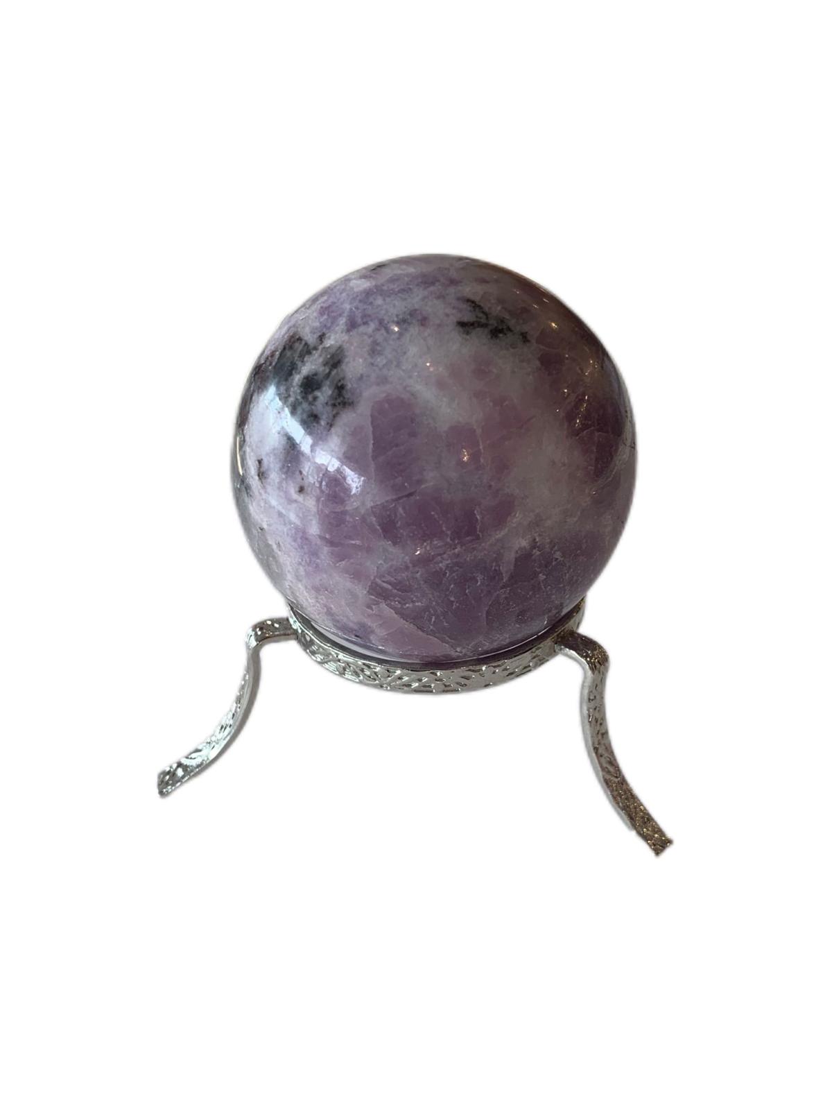 lepidolite-quartz-tourmaline-sphere