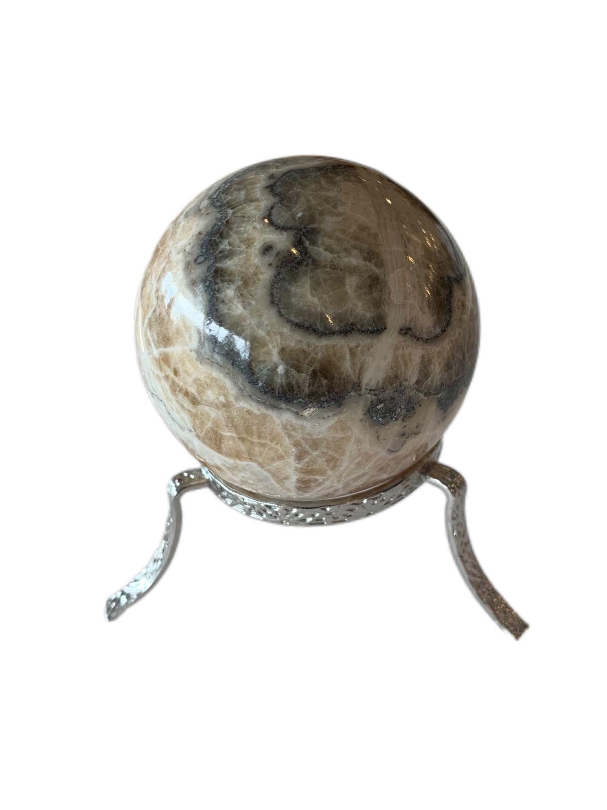 tiger-calcite-sphere