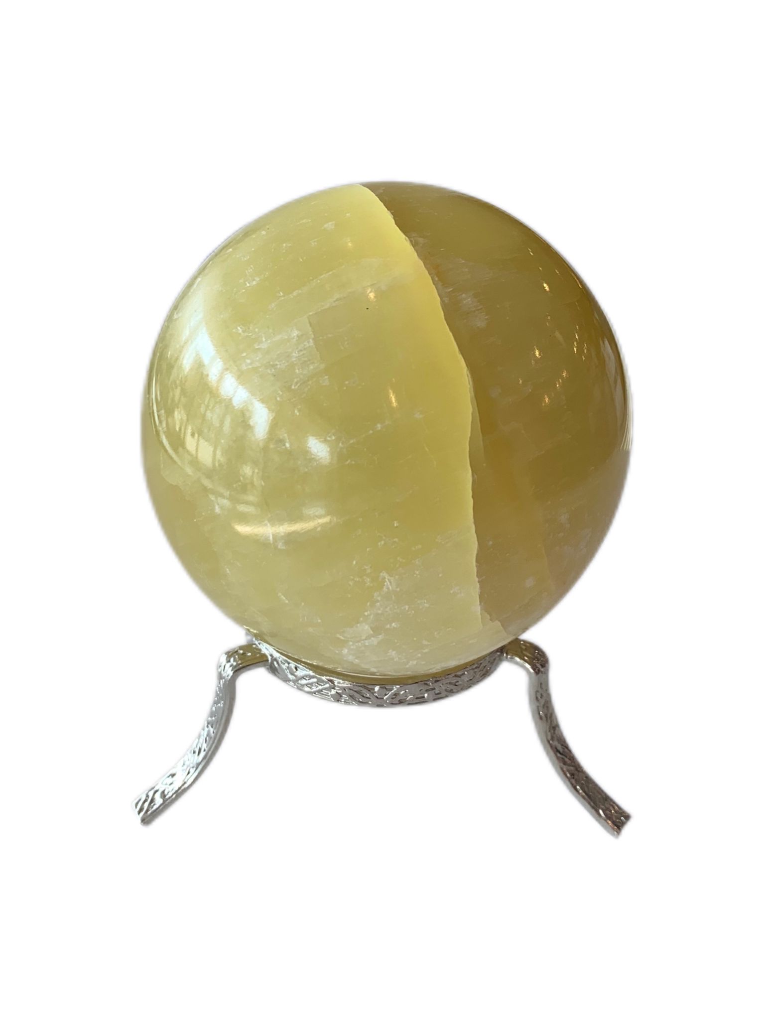 lemon-calcite-sphere