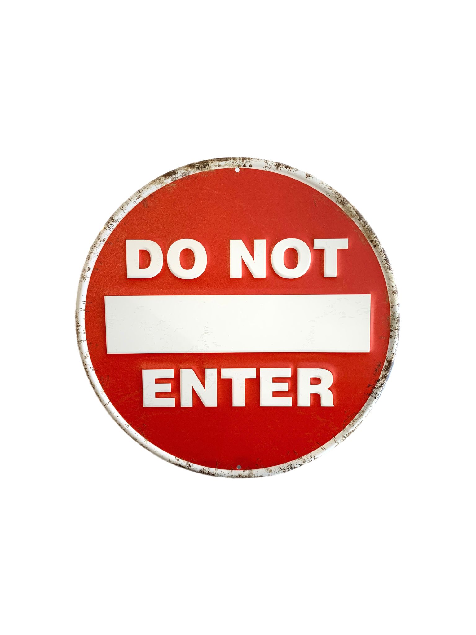 do-not-enter-metal-sign