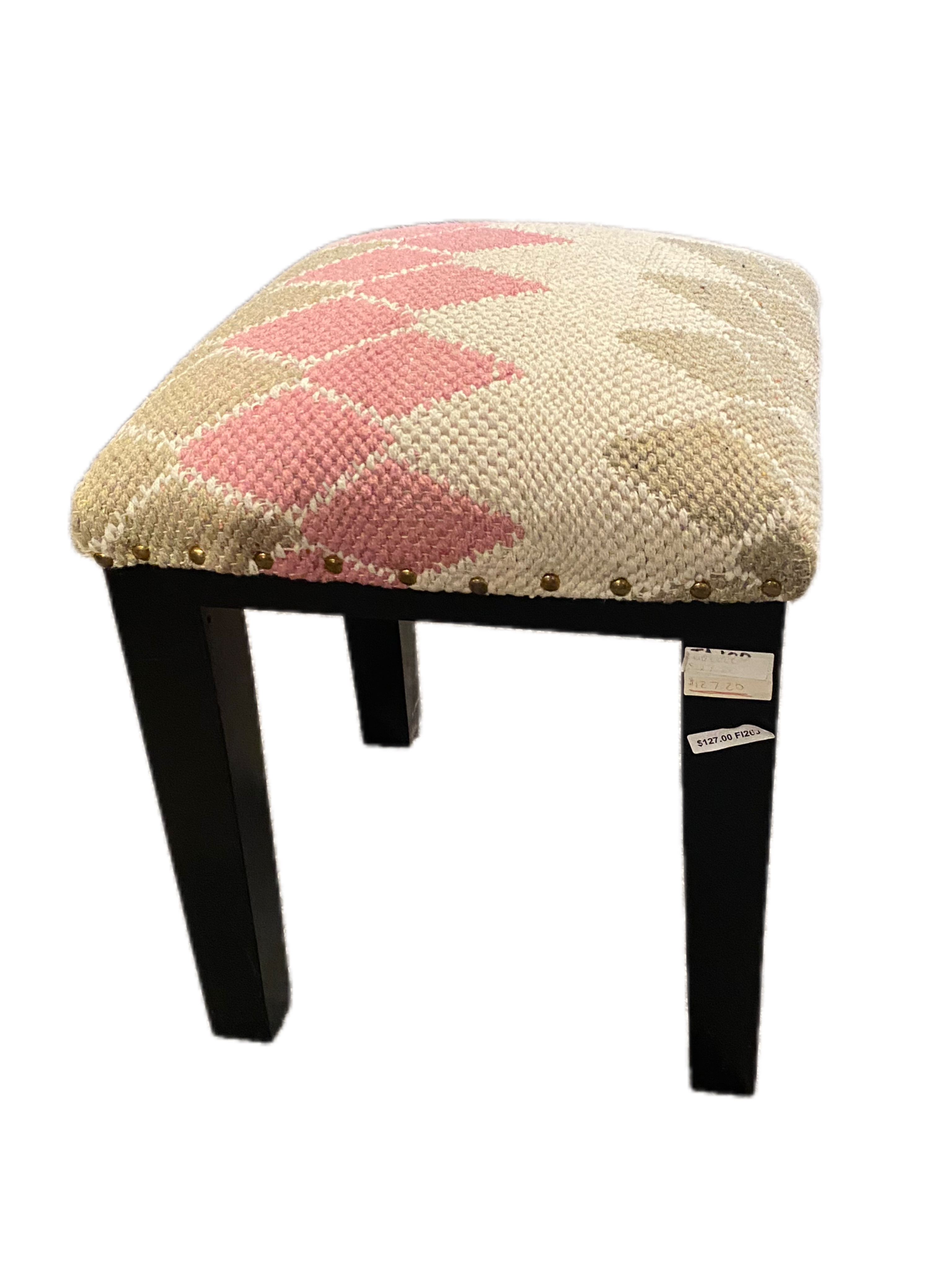 black-stool-with-upholstered-seat