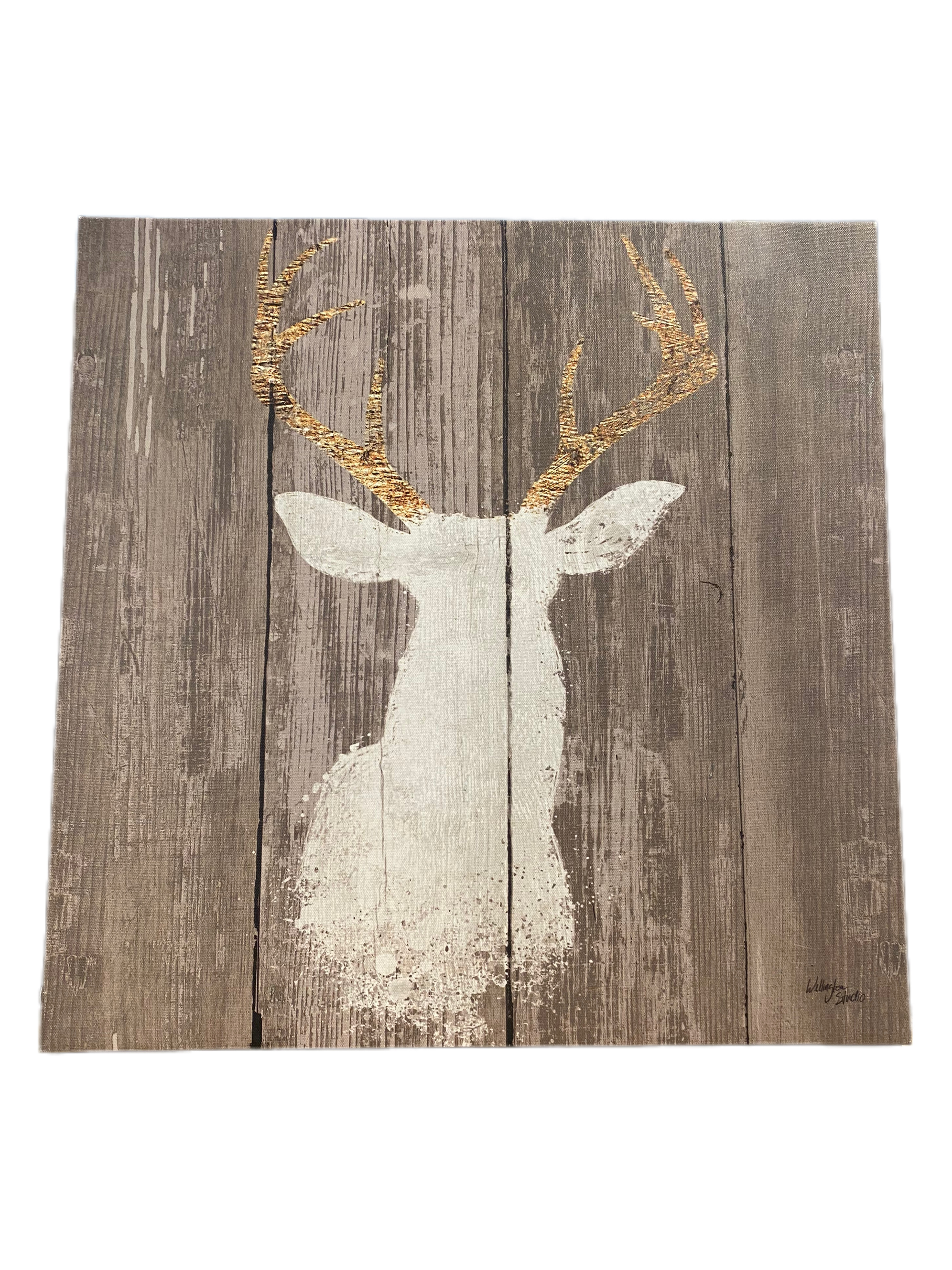 deer-on-wood-painting