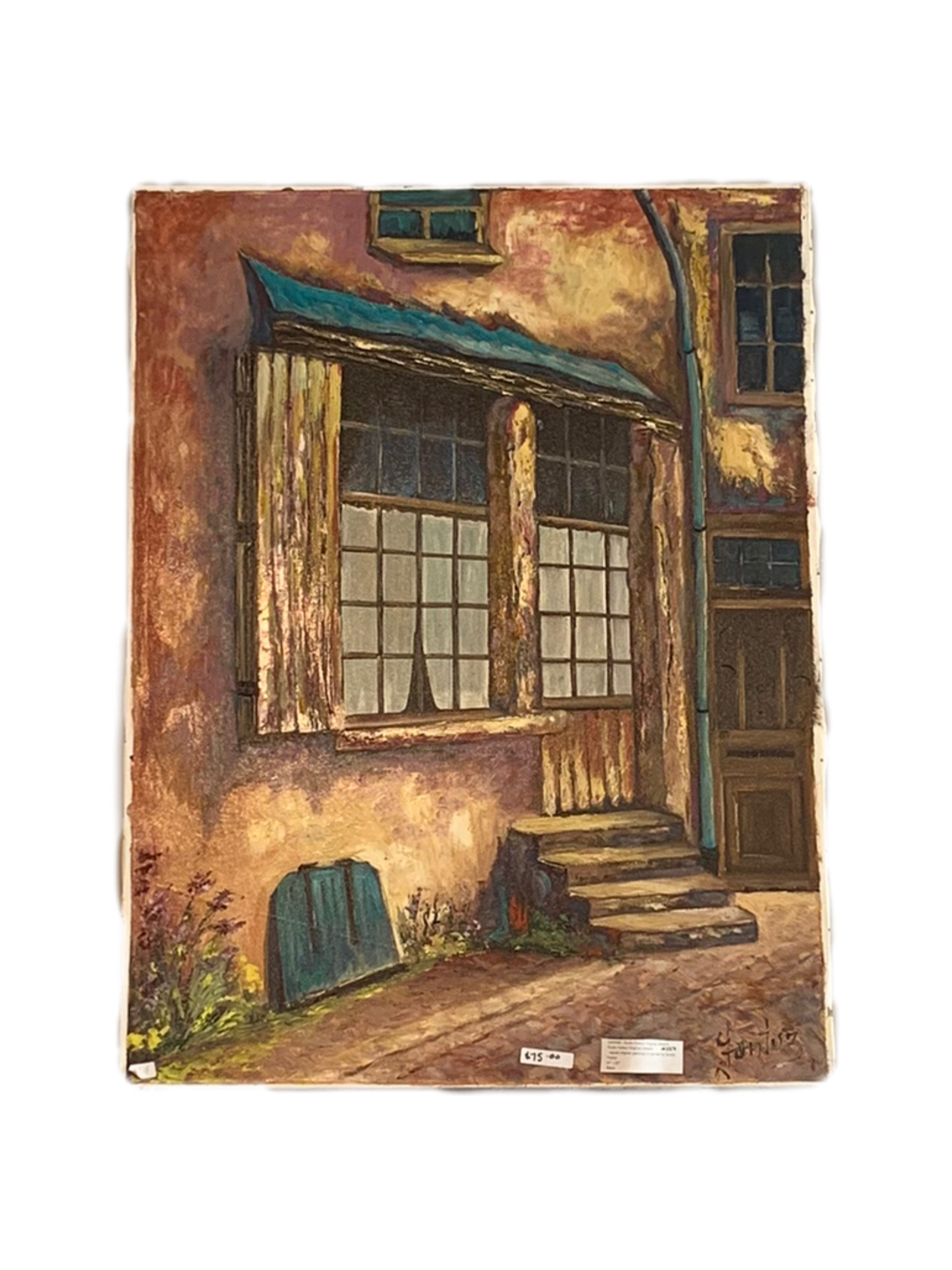 old-villa-entrance-painting